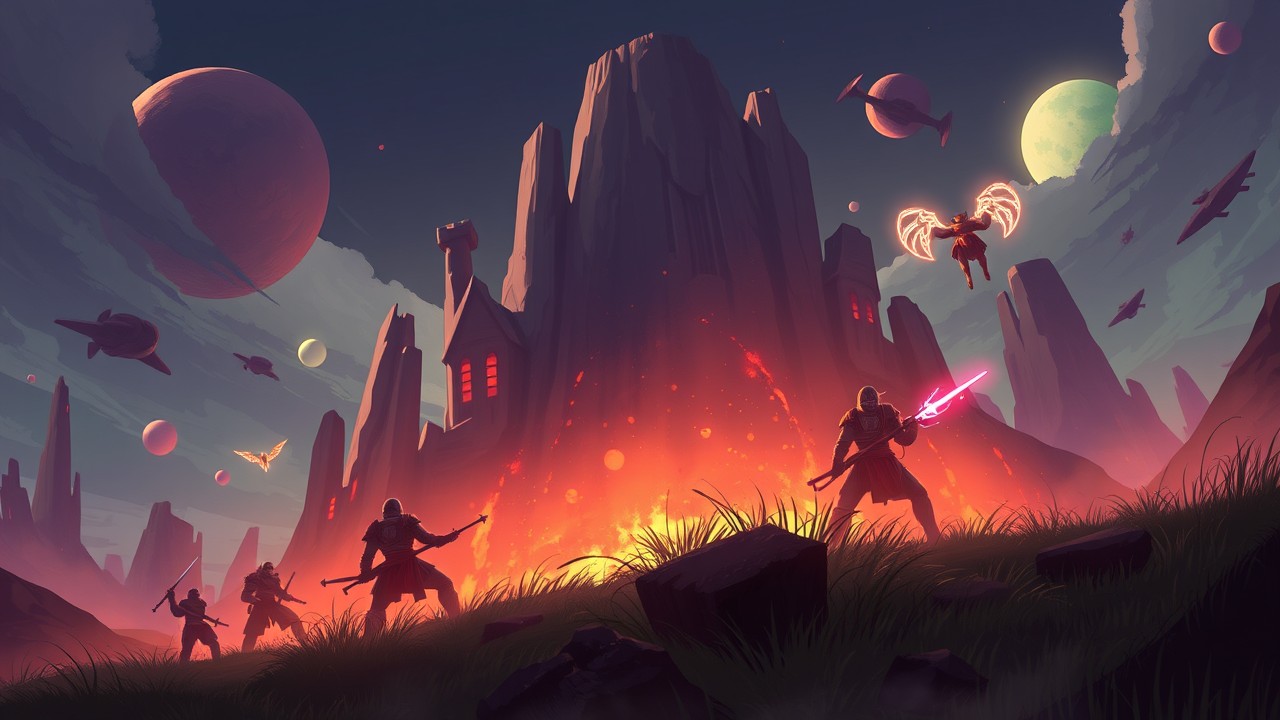 Epic battle scene screenshot